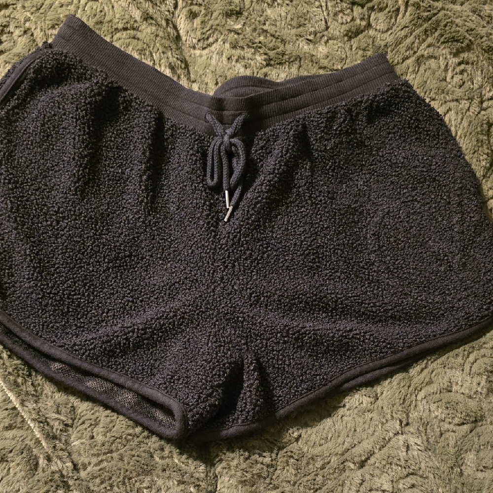 Victoria's Secret Black Cozy Lounge Shorts SIZE M